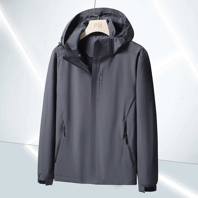 2025 New Outdoor Thin Jacket Single-layer Remover Waterproof Windproof Jacket Mens Style W250711
