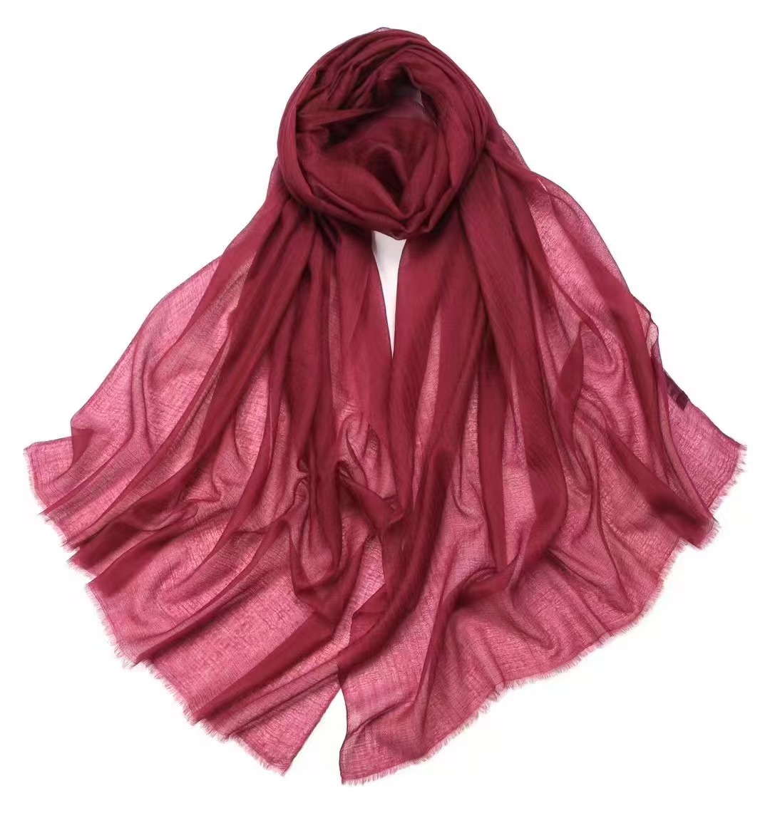 T1187 classic solid cashmere ring cashmere shawl pure color versatile thin air conditioning scarf sunscreen windproof shoulder