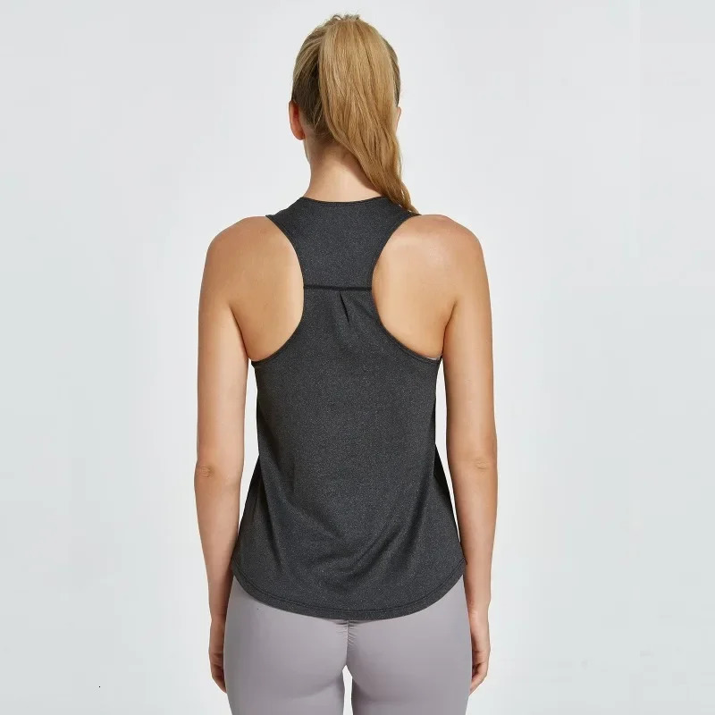 Women Gym Yoga Vest Athletic Fitness Sports Tank Tops Quick Dry Running Blouse Workout Sleeveless Back Shirts Top y250708