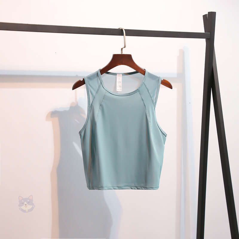 LLLM Women Summer Sculpt Top Loose Fit Workout Crop Tank Gym Wear Sleeveless Back Hollow Out Sportswear Running Sport Shirt Buttery Soft 084 bbc