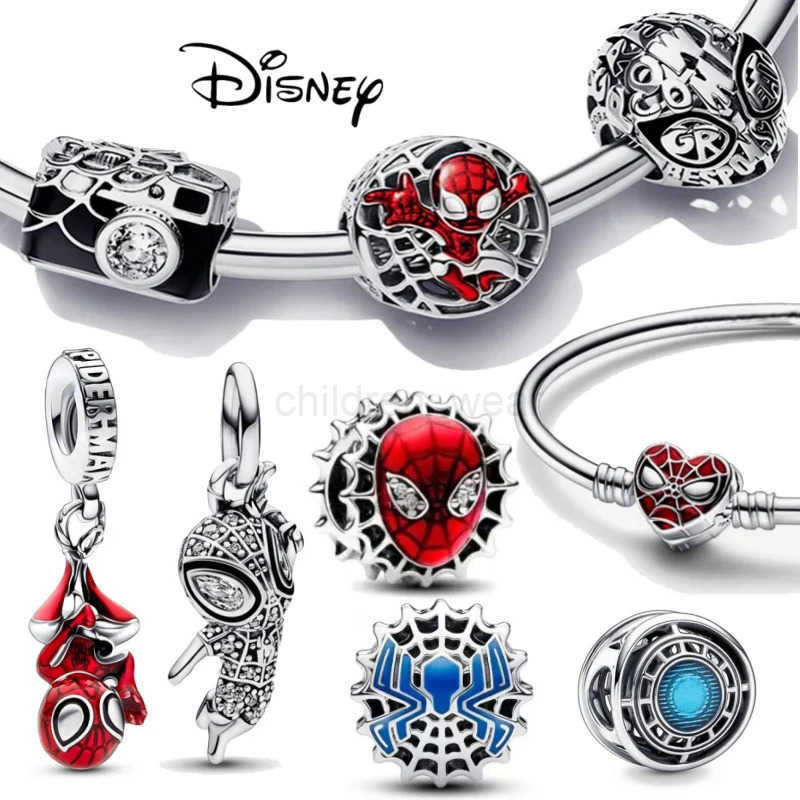 Disney 2024 Disney Spider Man Collection Charm Beads Suitable Fit Original Bracelets Fashion Jewelry Gifts W20250711