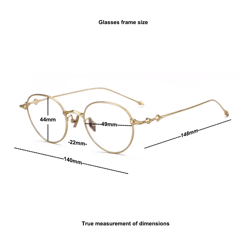2025 New Optical Glasses Frame Men Women Korea EP Eyeglass Frames Titanium Eyewear Retro Prescription Myopia Round Eyeglasses