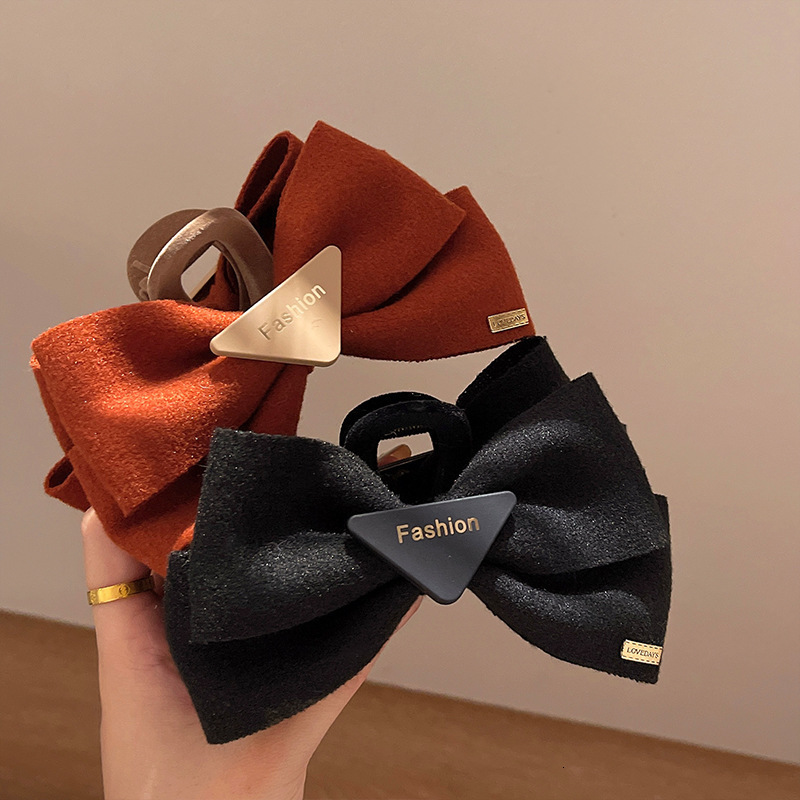 Big Bow High Crown Claw Clip Runaway Princess Hair Clip Hair Accessories Back of Head Bun Hair Accessories Shark Clip 250711