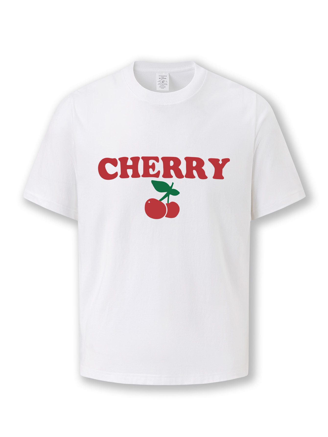 T-shirt women's summer round neck shirt 2025 new loose wild cotton T casual fruit strawberry printed short sleeve breathable fashion soft milk si