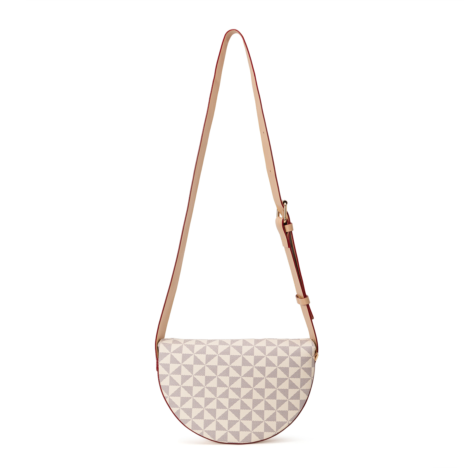 Lacel Urwebin 2026 new casual and fashionable waist bag printed wide shoulder strap coin purse simple and trendy saddle bag for women