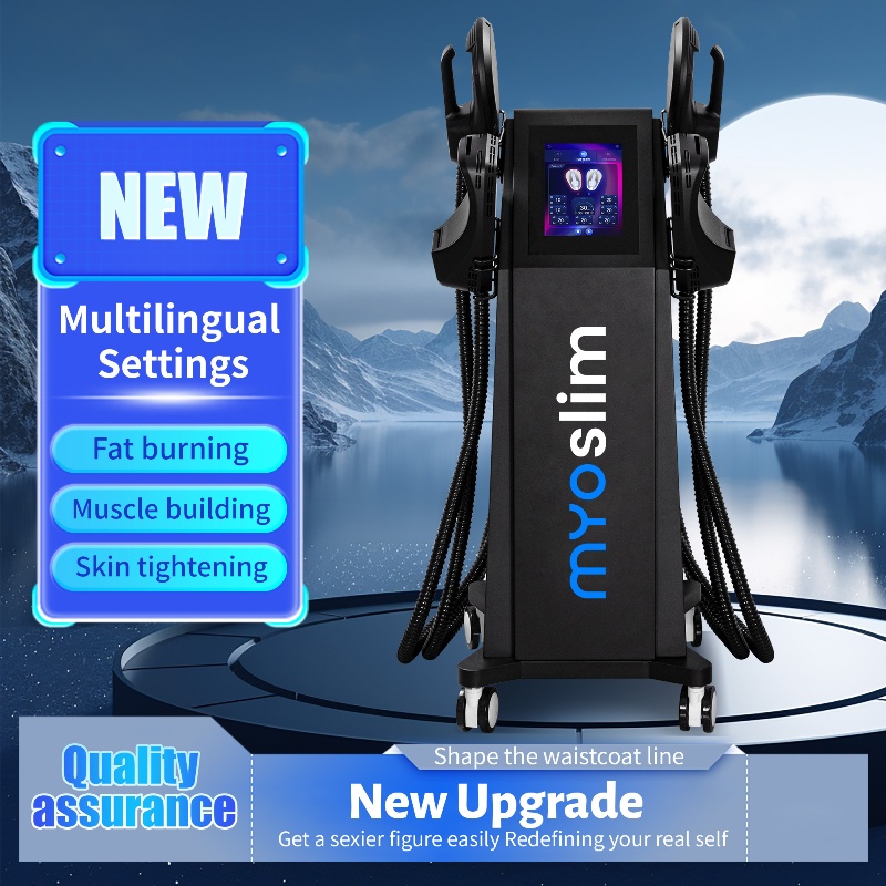 6500W RF 15T 200HZ MYOSLIM Body Shaping Machine Muscle Growth Fat Burn High-Intensity Electromagnetic Stimulator
