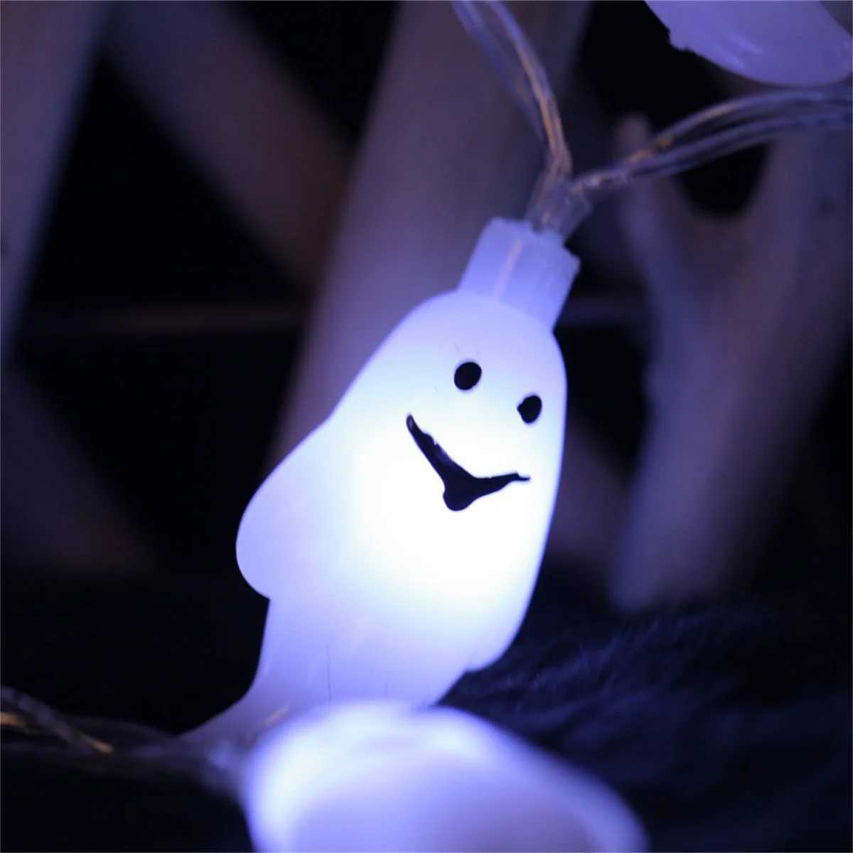 LED light string Halloween ghost lights festive party atmosphere decoration glowing ghost festival scene arrangementXJ250710