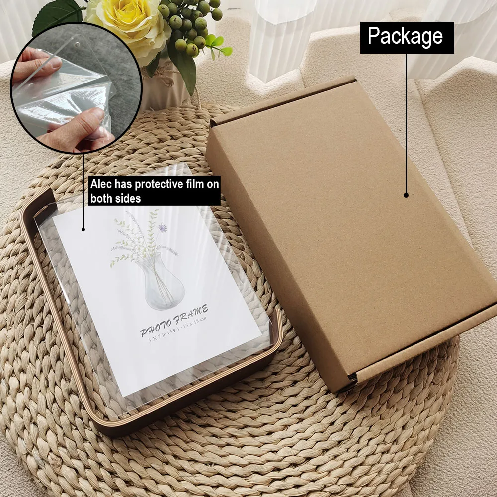 Acrylic Wooden A4 10X15cm 15X20cm Calendar Double-sided Photo Frames for Wedding Party Picture Frame H260306