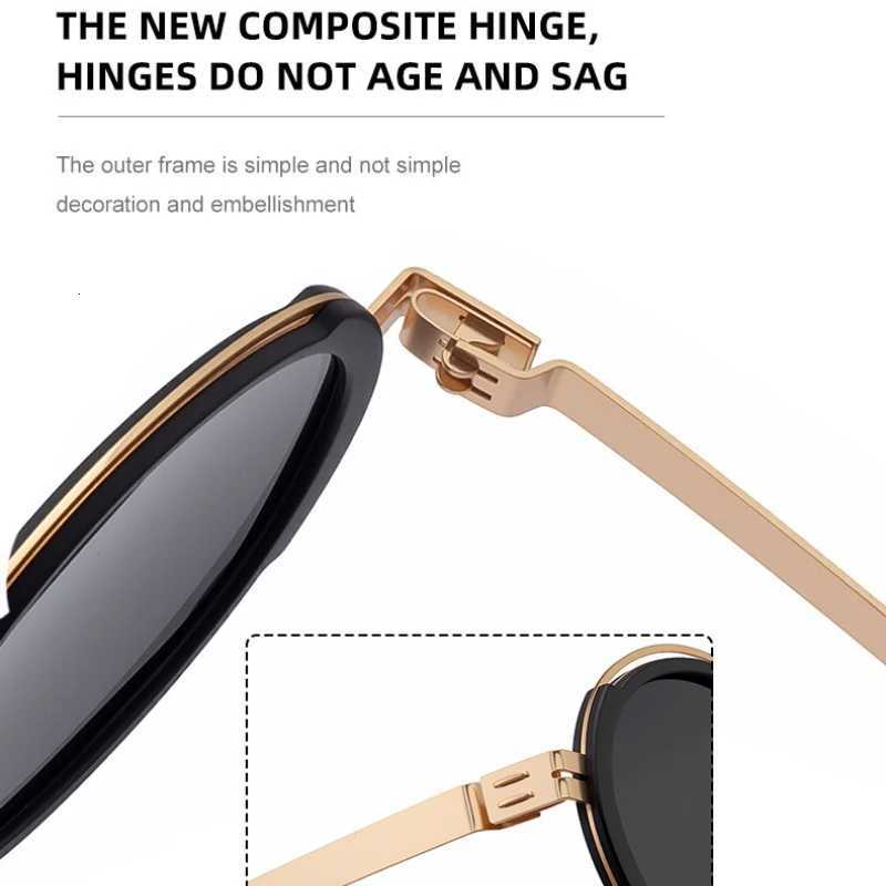 2025 New Round Fe Polari Sunglasses Unisex UV400 Anti-UV Protection Outdoor Driving Party Screw Design Fashion Trendy W250709