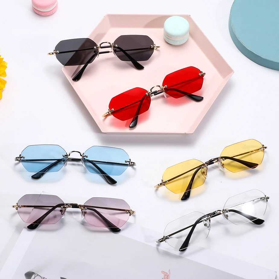 Luxury Rimss Square Sunglasses Man Brand Designer F Gradient Sunglasses Women Fashion Vintage Metal Sun Glasses W250709