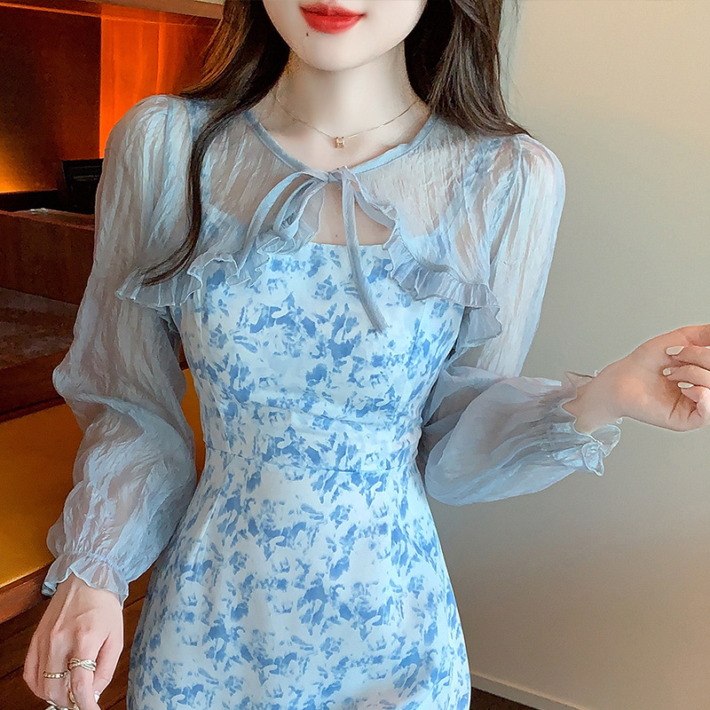 K1316 Small shawl coat for women 2024 spring and summer new small waistcoat versatile chiffon sun protection clothing ultra-thin short outer wear card