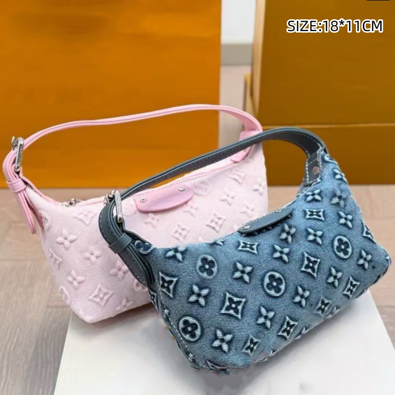 New designer lunch box makeup bag light luxury fashion letter flower bag handbag tote bags 2025