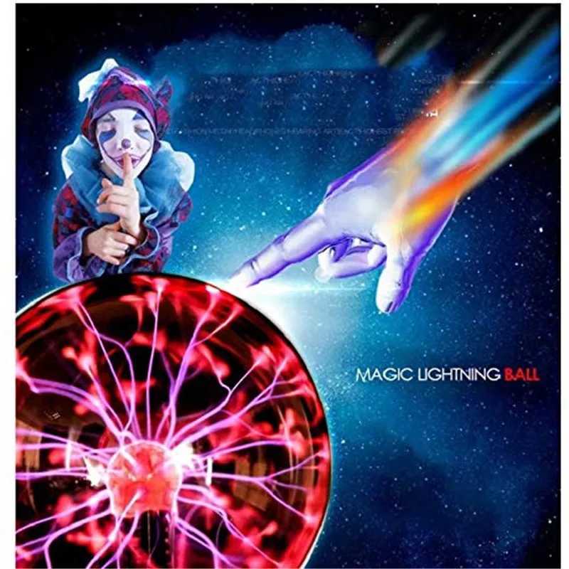 3Inch Novelty Magic Crystal Plasma Ball Touch Lamp LED Night Light Sphere Nightlight a gift for children on birthdays and Christmas decorative lightin