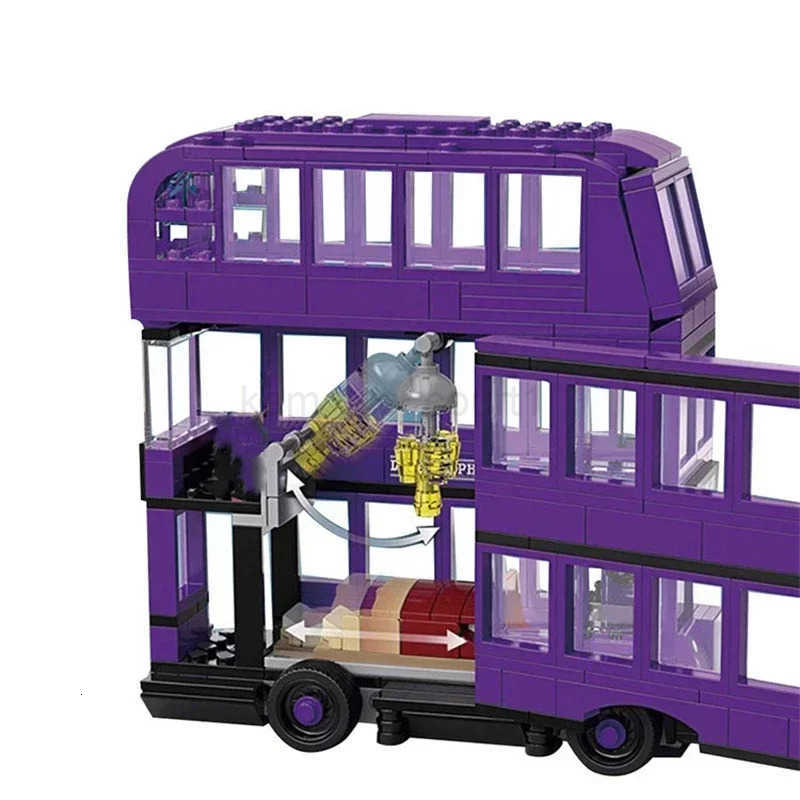 403pcs Magical World of Wizards The Knight Bus Triple-decker Building Blocks Set Compatible Kids M250711