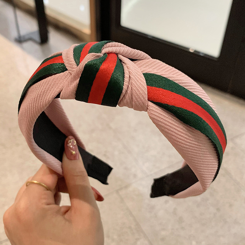 Cute Women Elegant headband knot simple fashion multi-color head hoop girl vocation 250711