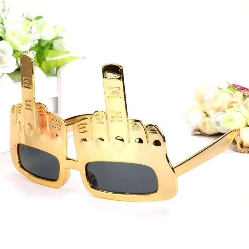Creative Vertical Middle Finger Glasses Decorative Props Funny Sunglasses Dance Party Props Performances Selfies Glasses 250709