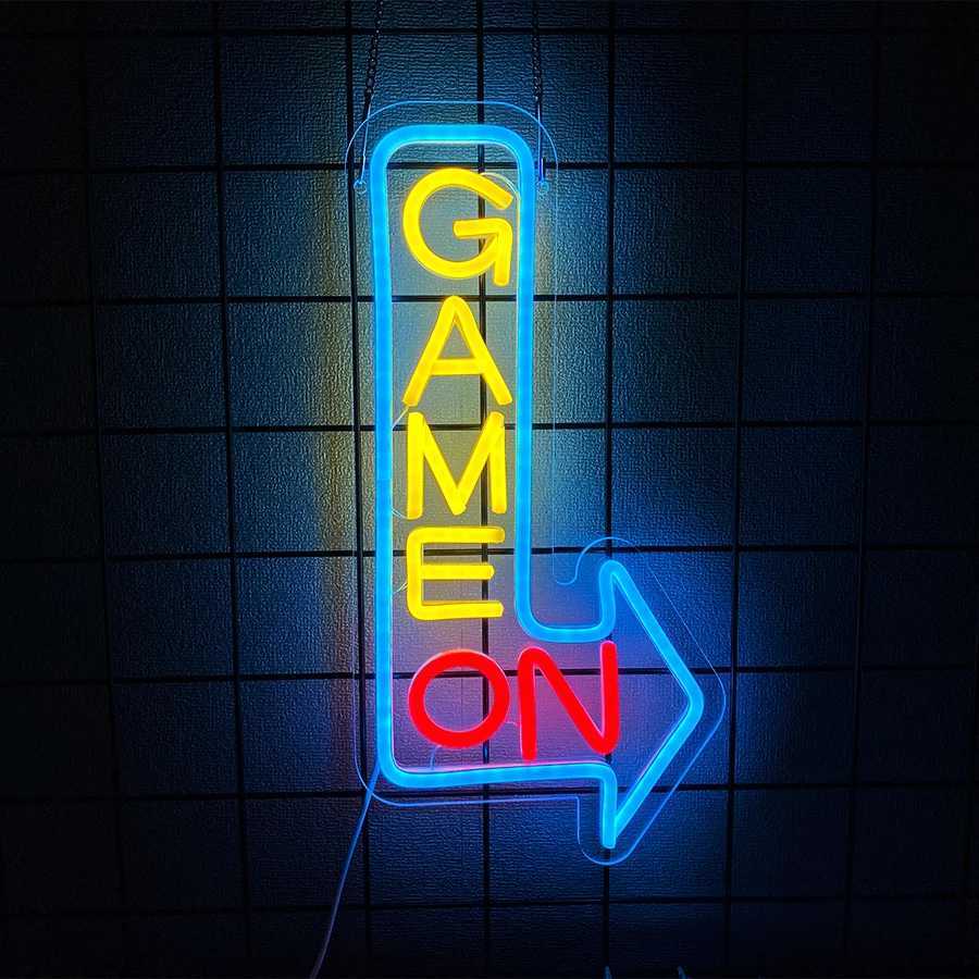 Game Zone Neon Signs for Gamer Room DecorLed Gaming Light Neon Sign for Wall Decor Bedroom Game Room Signs Gamer GiftsXJ250710