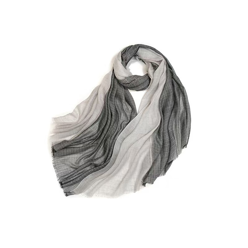 K1317 Lightweight ring velvet beaded ladies cashmere shawl with sequins and glittering colors to match dress scarf