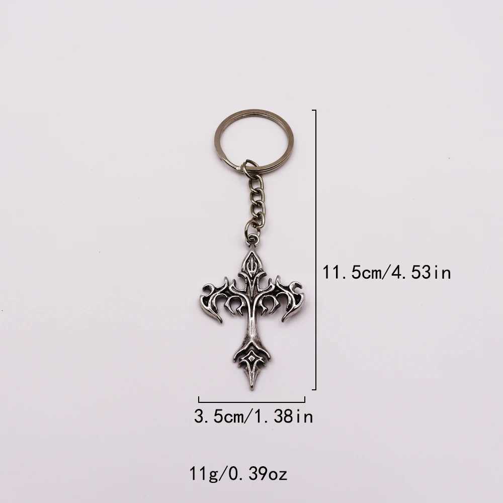 1 piece of cross mens alloy keychain key ring accessories bag accessories car keychain pendant y250710