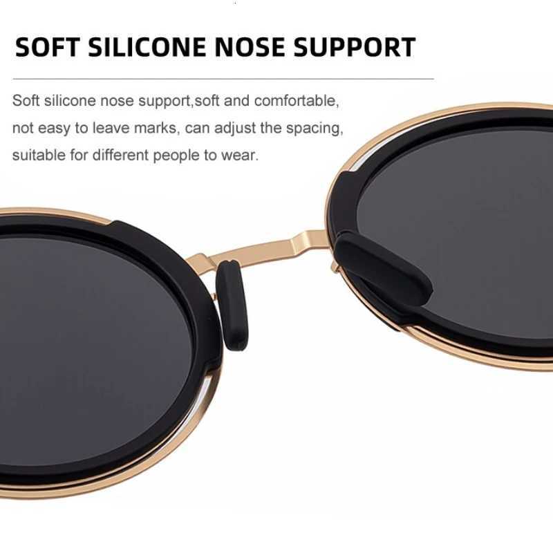 2025 New Round Fe Polari Sunglasses Unisex UV400 Anti-UV Protection Outdoor Driving Party Screw Design Fashion Trendy W250709