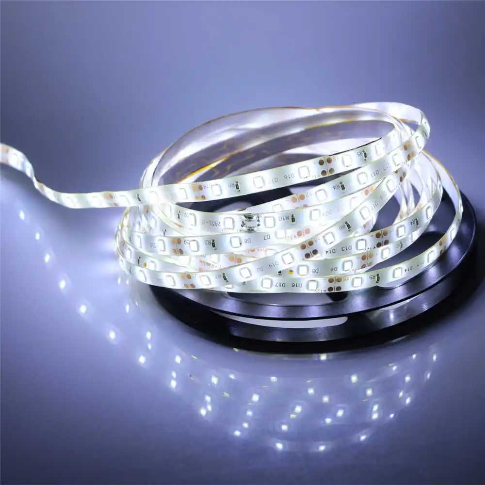 2835 SMD LED Strip Light DC12V 5M 300 LEDs Flexible Ribbon Tape Lighting White Warm White Red Green Blue Yellow Pink RGB XJ250710