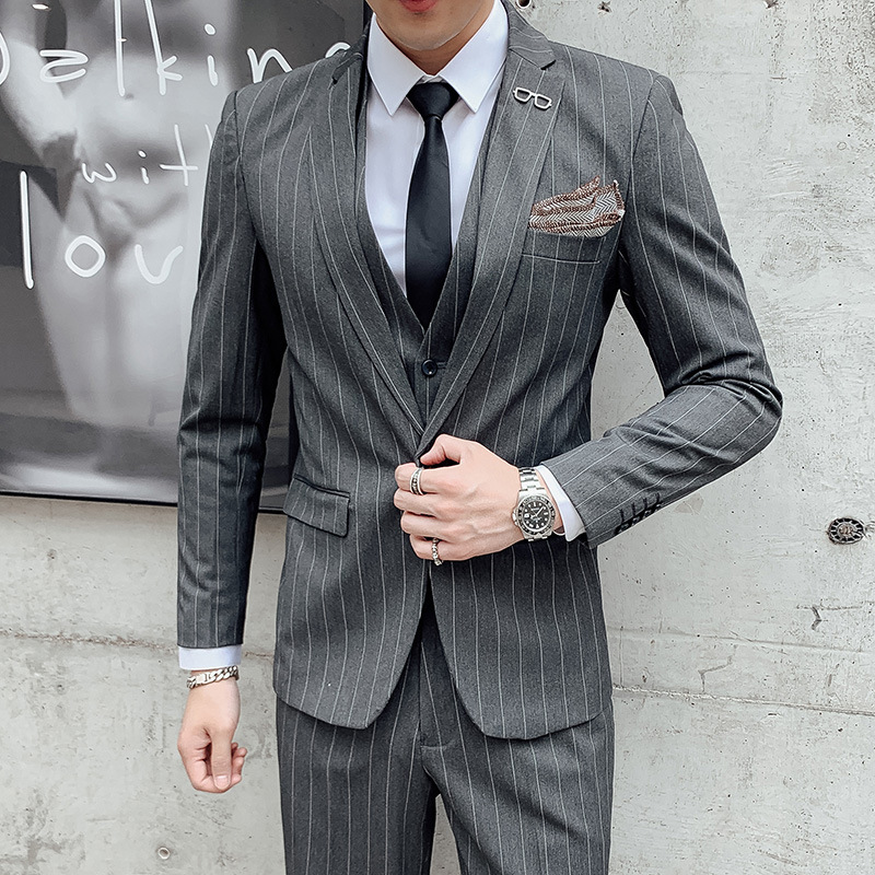 H807Suit men's suit groom casual business commuter