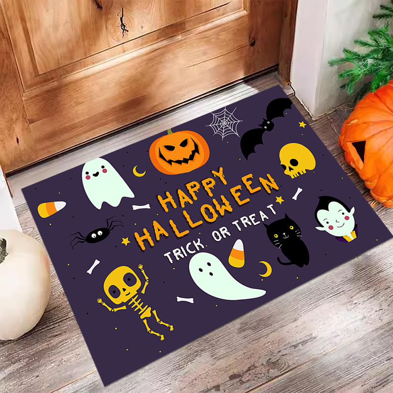 VIKAMA Halloween Door Mat - Ideal for Home Entrance and Bathroom, Anti - Slip and Durable for Spooky Festivities