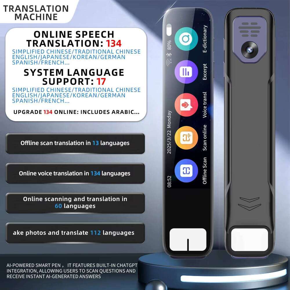 AI Smart Pen With Built-In Chatgpt Integration Scan Questions And Receive Instant Ai-Generated Answers