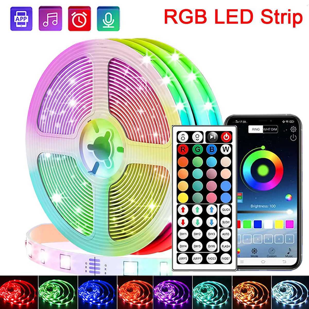 Led Lights for Room RGB Led Strip Color Changing RGB Tape Lights for Home Party Decoration TV Backlight Ribbon XJ250710