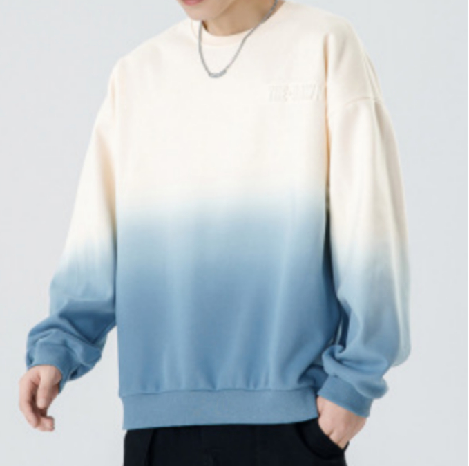 191 Men Long-sleeved Autumn and Winter Heavy Loose Solid Color Lapel Youth Casual