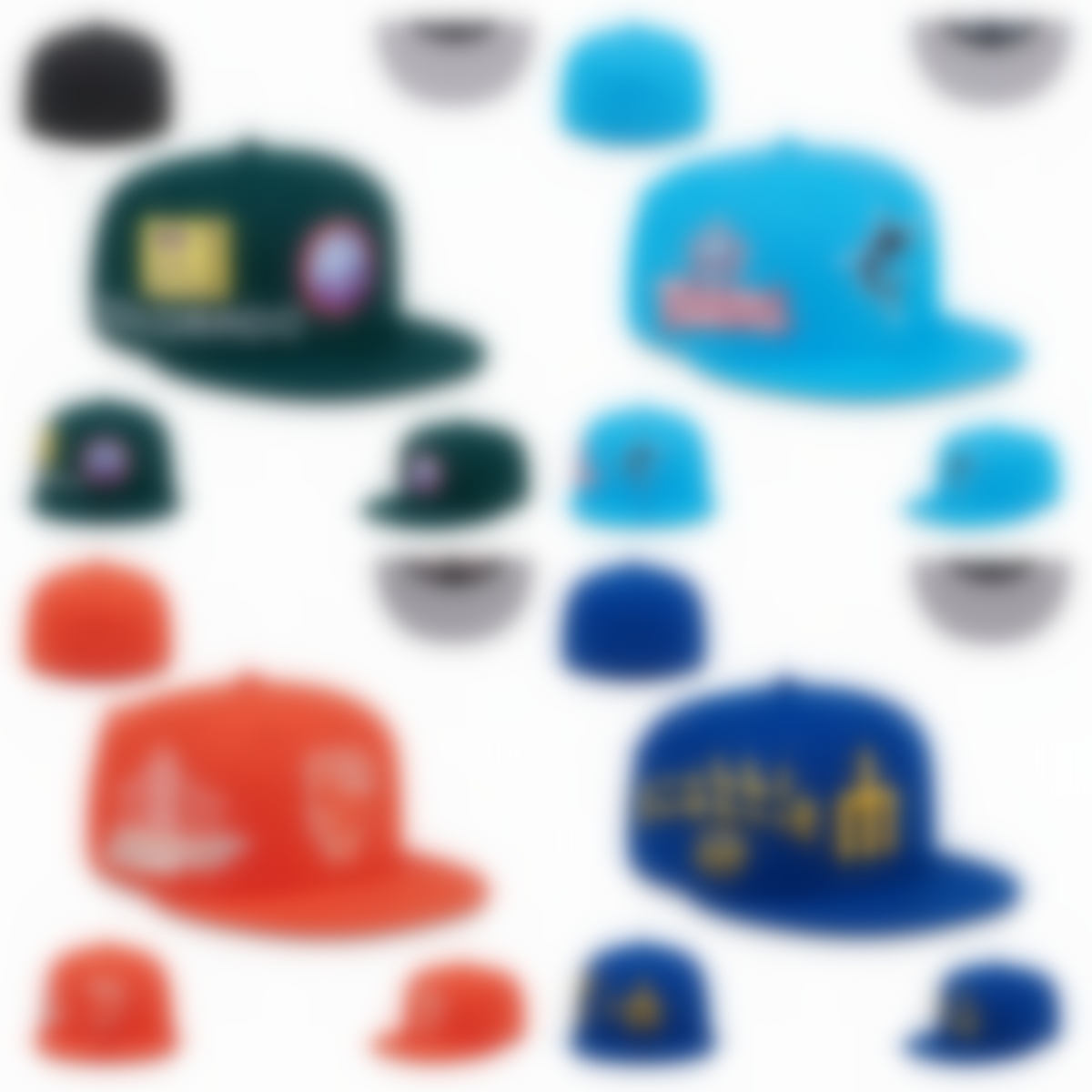 Fashion New Baseball Cap Team Fitted Hats for Men Women Flat Football Basketball Snapback designer hat embroidery A-1