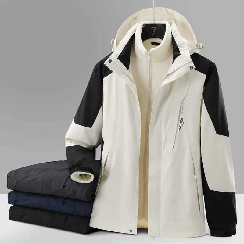 New Winter Mens 3 In Thick Hiking Jacket Women Fleece Coats Anti-Fouling Waterproof Coat Outdoor Warm Jacket Windproof Jackets W250711