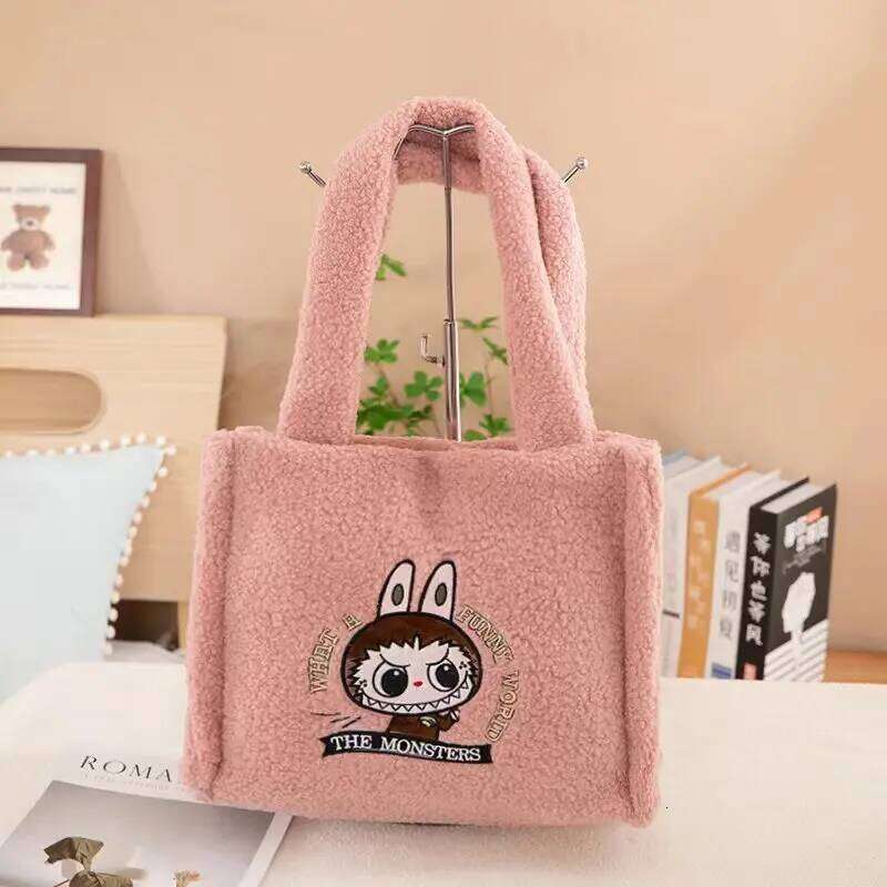 Cute Single Shoulder Cartoon Anime New Large Capacity Portable Handbag for Girls Going Out Mobile Money Storage Bag