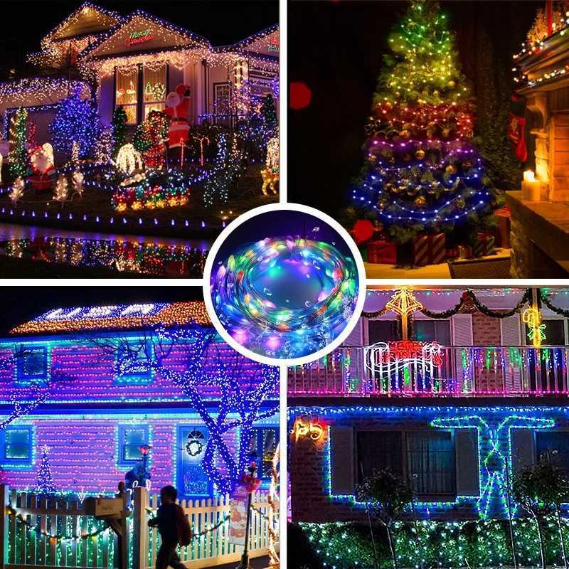RGB LED Fairy String Lights Dreamcolor USB Christmas Light Bluetooth APP Smart Garland Fairy Light Christmas Wedding Party Decor XJ250710