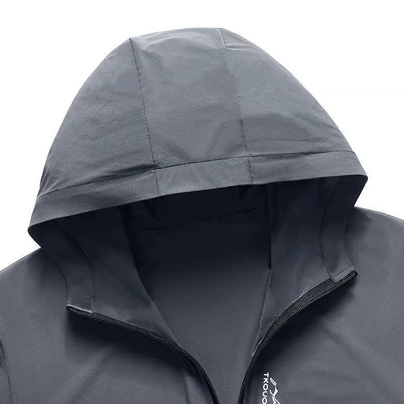 Summer Outdoor Reflective Coats Quick Dry Sun-Protective Thin Jacket Men Hiking Fishing Cycling Hooded Gym Sport Windbreaker W250711