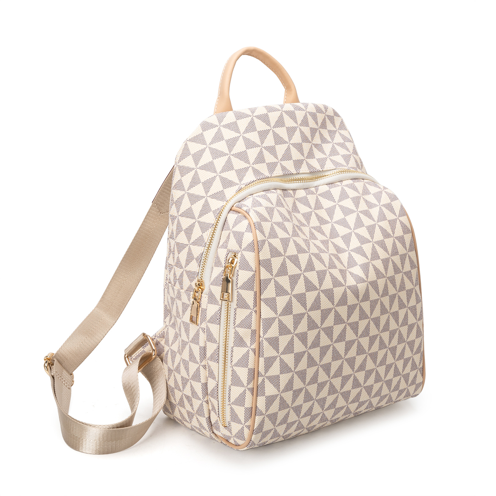 Large Capacity New backpack with fashionable retro print and large capacity outdoor travel backpack for woman