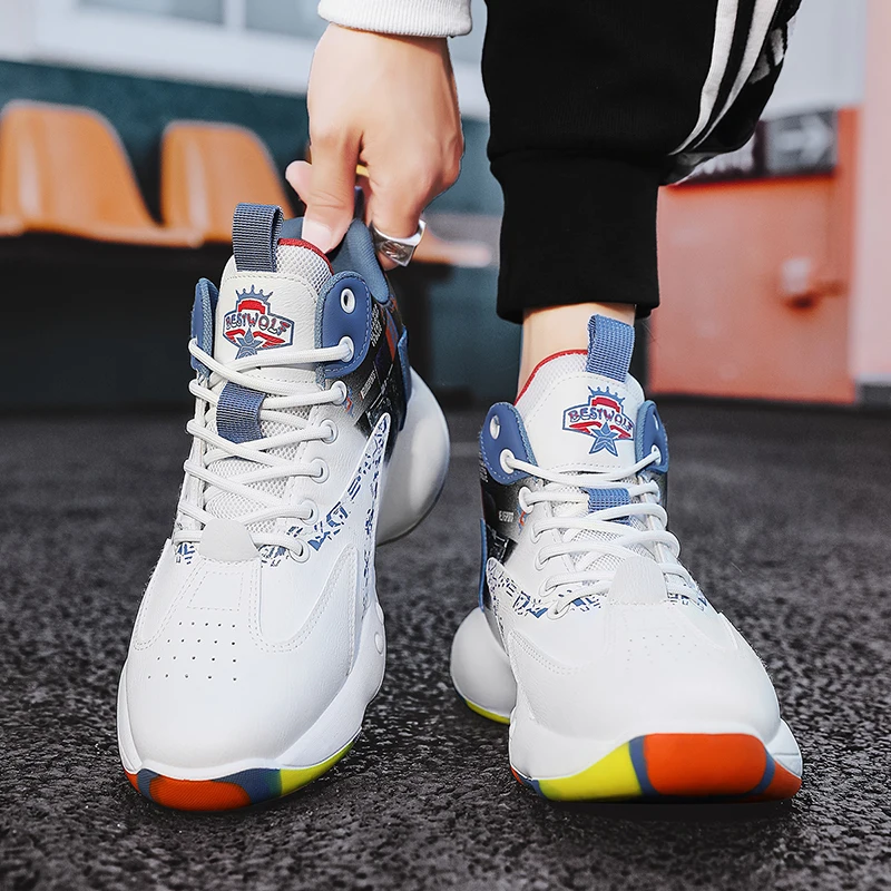 New Men Basketball Shoes Unisex Original Training Gym Field Luxury Sports Sneaker Athletic Casual Women Street Basketball Boots