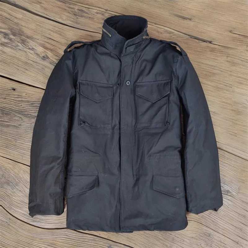US Military M65 Field Tactical Jacket Windbreaker Mens Autumn Winter Windproof Warm Coat Detachable Cotton Liner Army Outerwear W250711