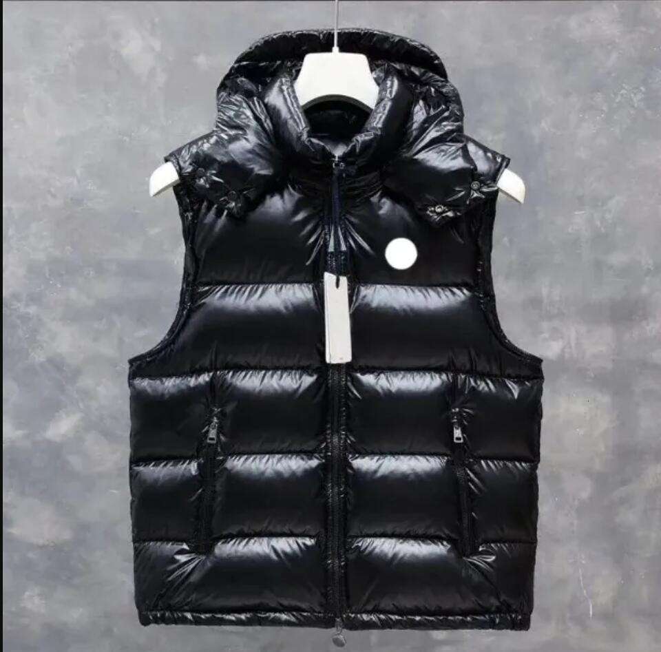 Designer Vest Embroidery Patch Removable Hood Mens Vests Women Gilet Maglia White Duck Down Puffer Jacket Winter Couple Outfit Waterproof Quick Drying