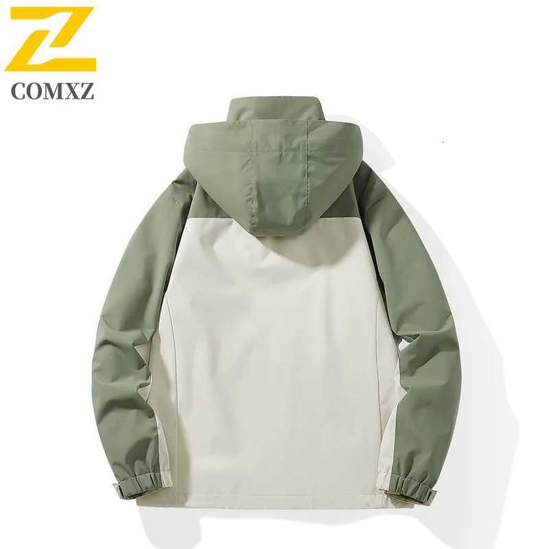High Quality Functional Jacket Mens Women Autumn Outdoor Fishing Splicing Waterproof Windbreaker Casual Sport Bike Pocket Coat W250711