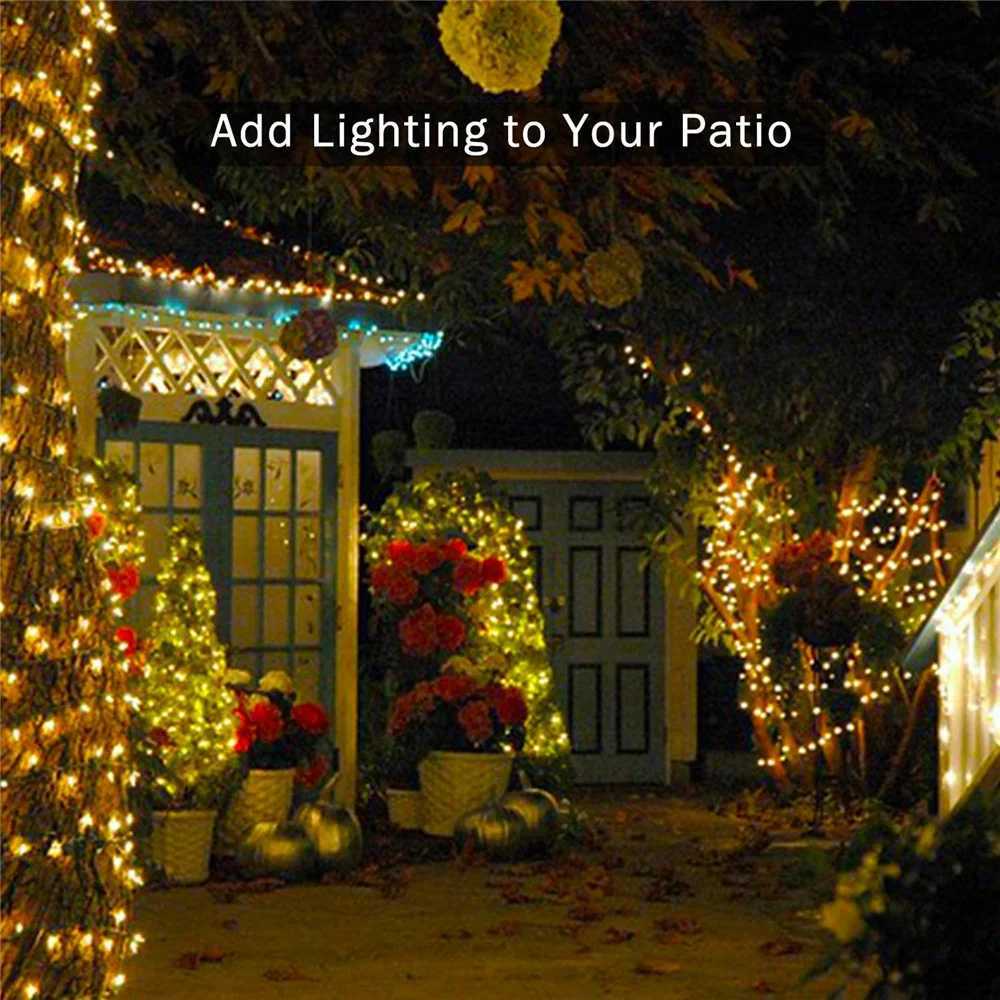 Christmas Lights 5M 10M 20M 30M 50M 100M Led String Fairy Light 8 Modes Christmas Lights For Wedding Party Holiday LightsXJ250710