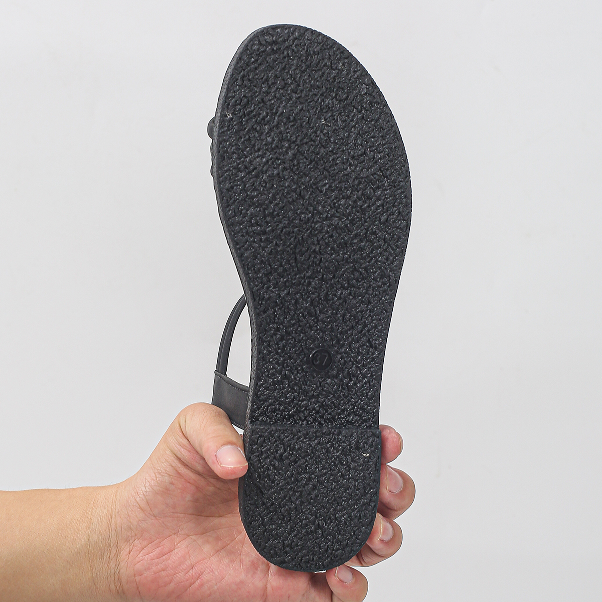 1 Pair Open-Toe Casual Flat Sandals For Teenage Girls, Versatile Summer Wear