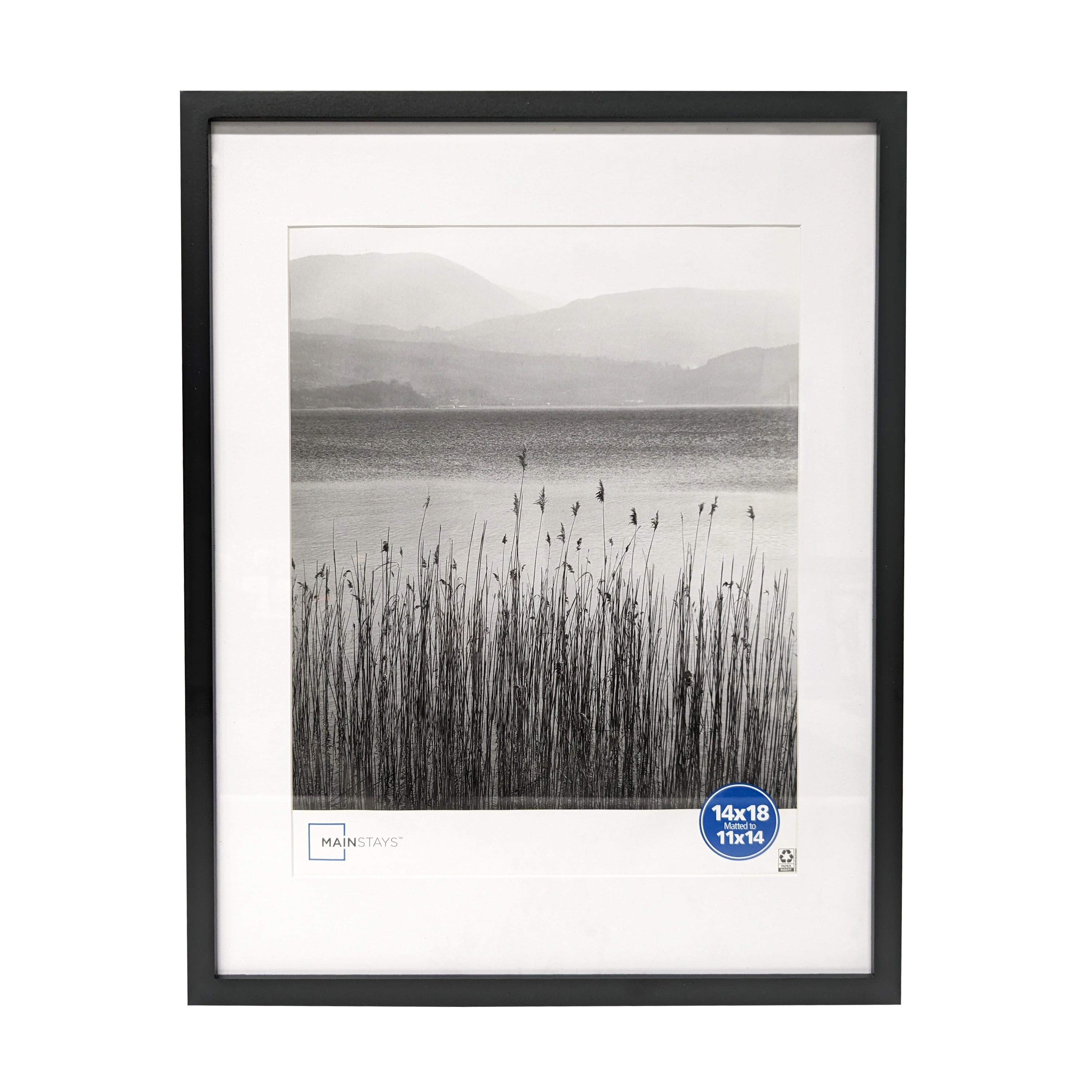 14x18 Matted to 11x14 inch Black 0.5 Gallery Wall Picture Frame2 pack H260306