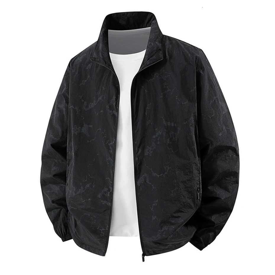 Summer Sunscreen Jacket Men Summer Thin Jacket Coat Black Fashion Casual Coat Fishing Cycling Outerwear W250711