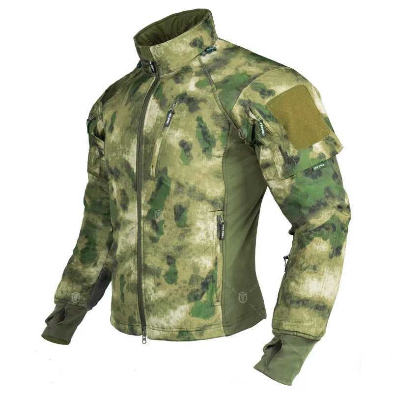 Camouflage Jacket Men Winter Tactical Windproof Lightweight Warm Coat Military Hunting Hiking Mountaineering Outdoor Plush Lined W250711