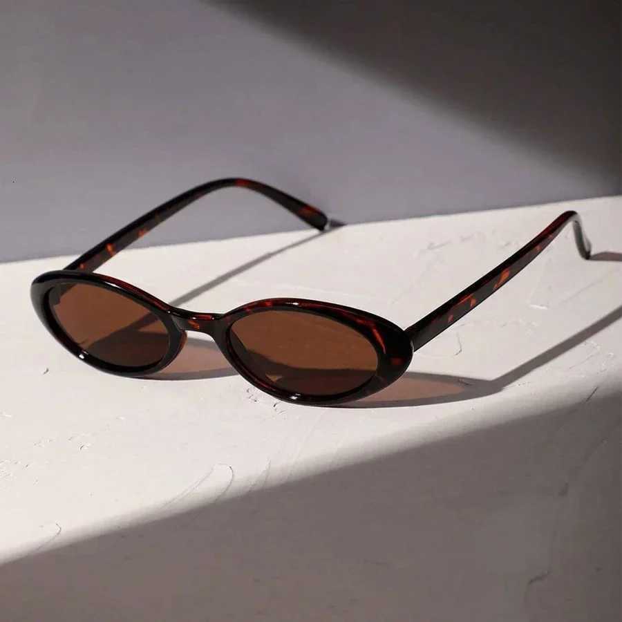 Sexy Small Oval Wens Sunglasses 2024 New Fashion Leopard Brown Hot Sunglasses Retro Colorful Shade Eye W250709