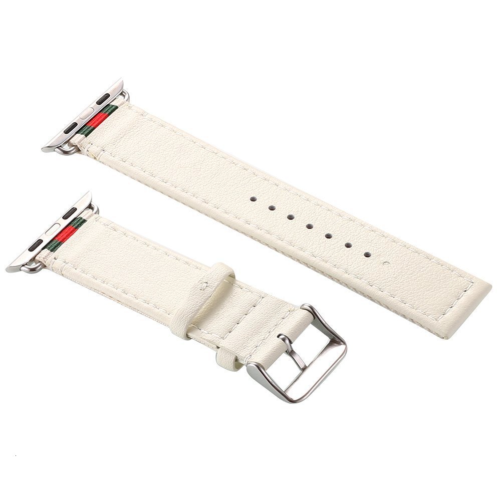 Suitable for Watch Nylon Genuine Leather Strap Watch Striped Color Block Leather Casual Strap 250711