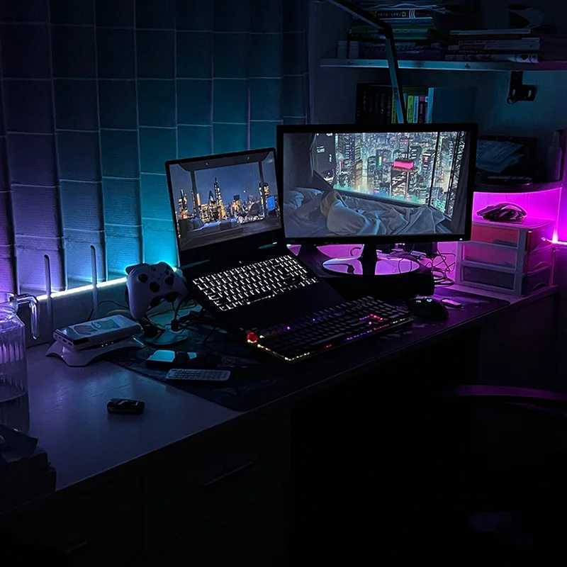 5M LED Light with USB Plug 24 Keys 5050 Multicolor RGB TV Background Light Bar for Game Room Family Party Decoration Night Light XJ250710