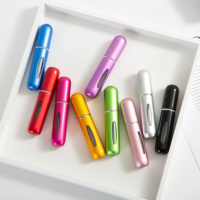 5ml Small Window Bottom Direct Refill Self-Pump Spray Aluminum Press Perfume Bottle