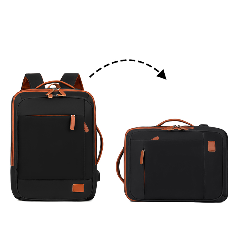 Expandable capacity business backpack - supports check-in. Multi-functional travel computer backpack.